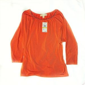 MICHAEL Michael Kors cold shoulder top